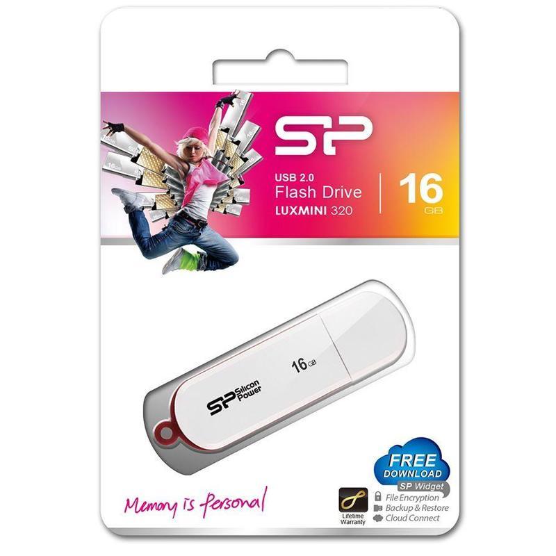 Флеш-память USB 2.0 16 Гб Silicon Power Luxmini 320 (SP016GBUF2320V1W)
