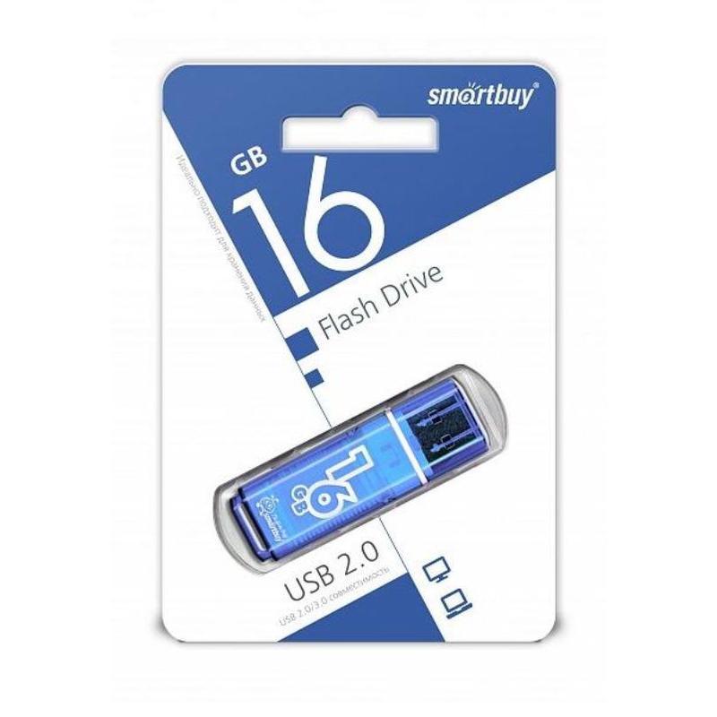 Флеш-память USB 2.0 16 Гб SmartBuy Glossy series (SB16GBGS-B)
