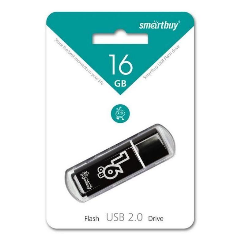 Флеш-память USB 2.0 16 Гб SmartBuy Glossy series (SB16GBGS-K)