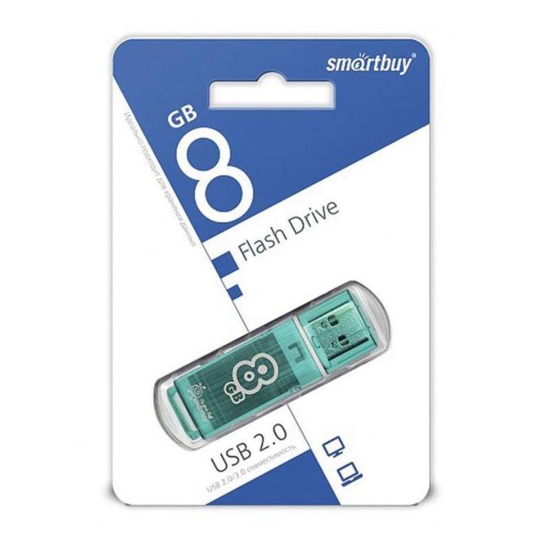 Флеш-память USB 2.0 8 Гб SmartBuy Glossy series (SB8GBGS-G)