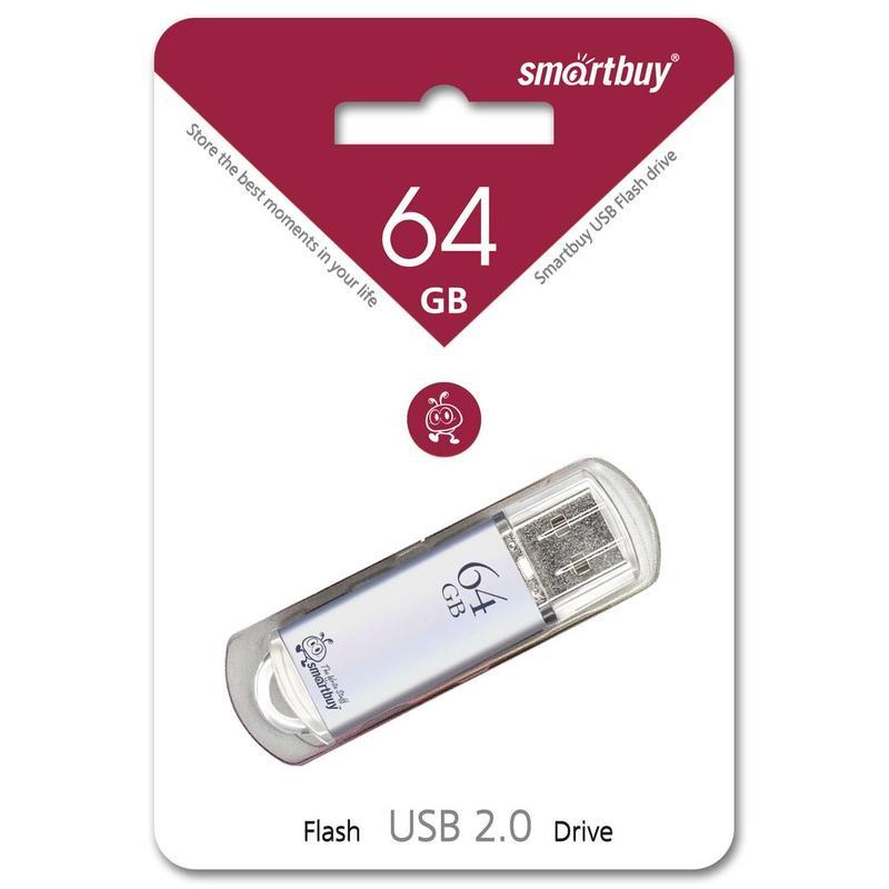 Флеш-память USB 2.0 64 Гб SmartBuy V-Cut (SB64GBVC-S)