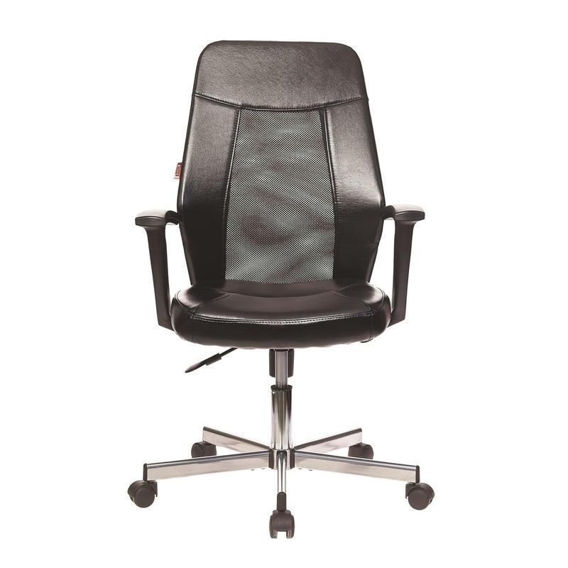 Кресло офисное Easy Chair 225 черное (искусственная кожа/сетка, металл)