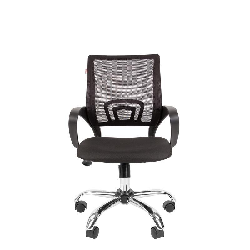 Кресло офисное Easy Chair 304 черное (сетка/ткань, металл)