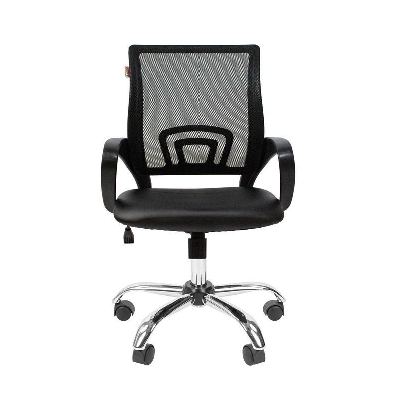 Кресло офисное Easy Chair 304 TPU черное (искусственная кожа/сетка, металл)