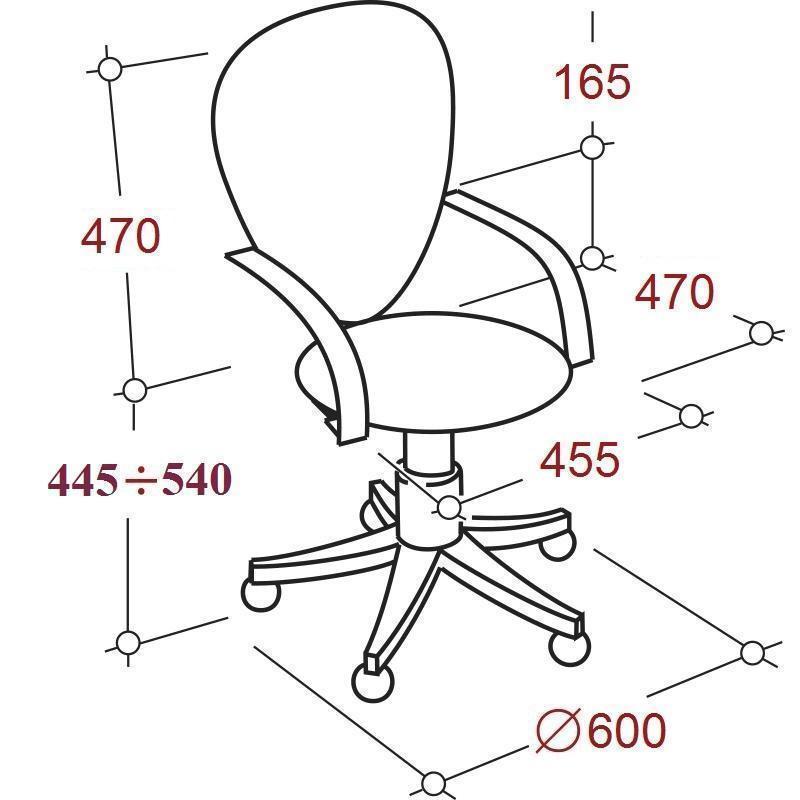Кресло офисное Easy Chair 304 TPU черное (искусственная кожа/сетка, металл)