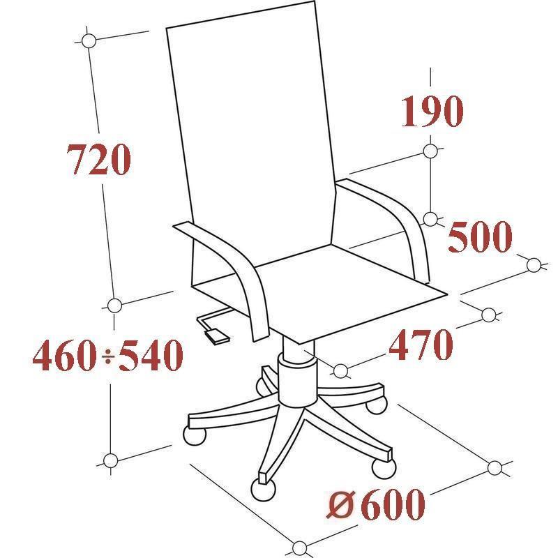Кресло для руководителя Easy Chair 591 TC серое/черное (сетка/ткань, металл)