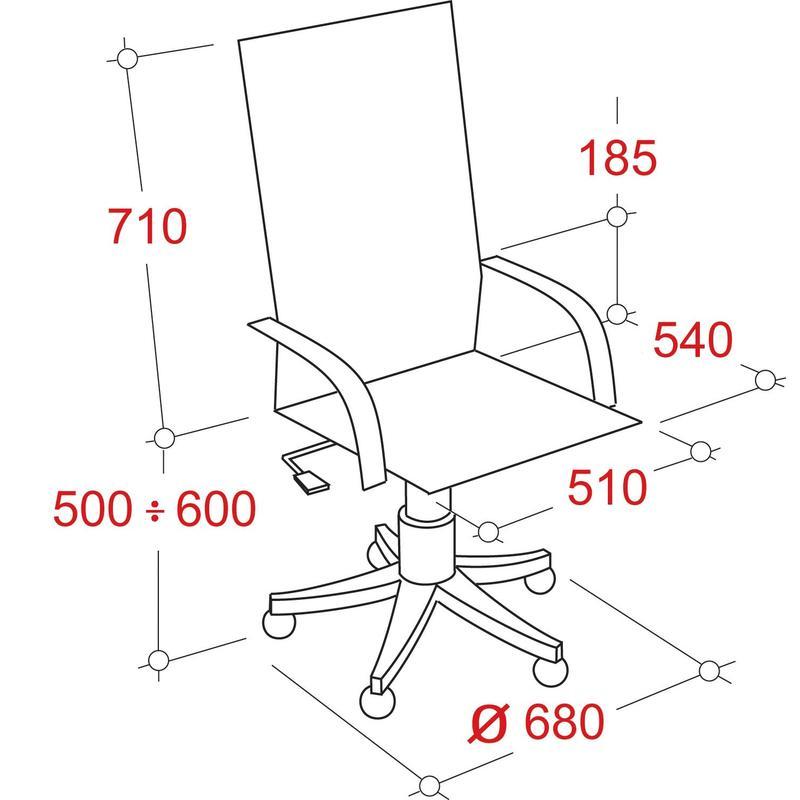 Кресло для руководителя Easy Chair 515 TPU черное (экокожа, пластик)
