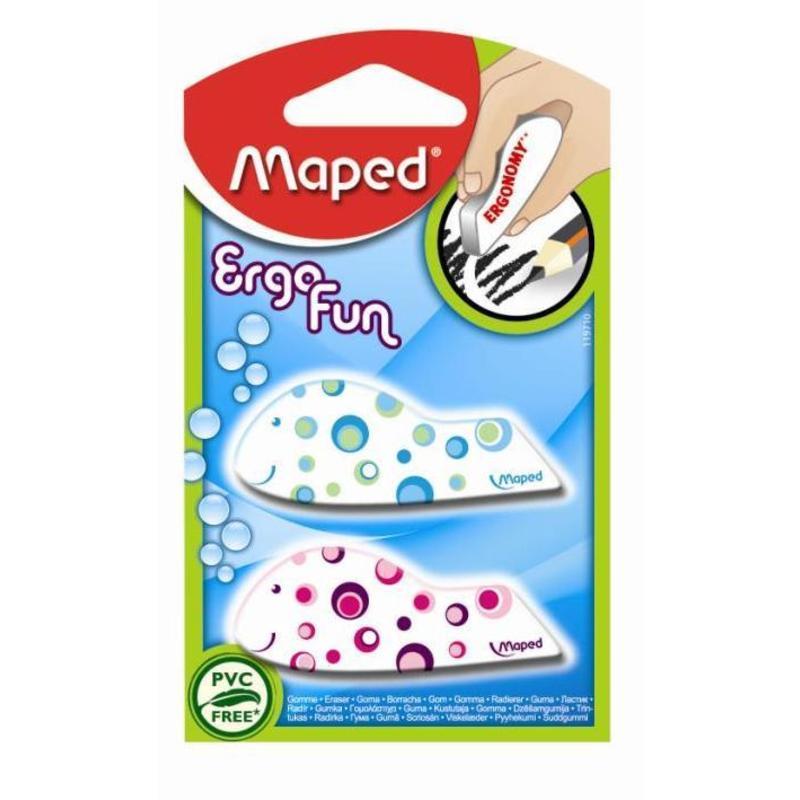 Ластик Maped EgroFun виниловый в ассортименте (2 штуки в упаковке) 57.5x22.5x10 мм