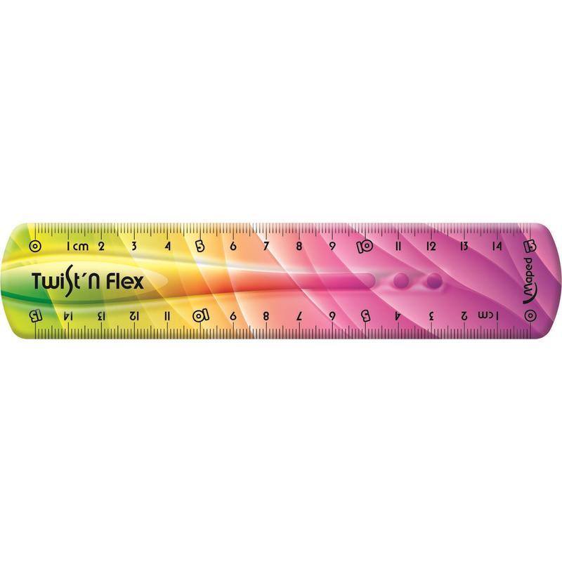 Линейка Maped Twist'n Flex patterns 15 см (в ассортименте)
