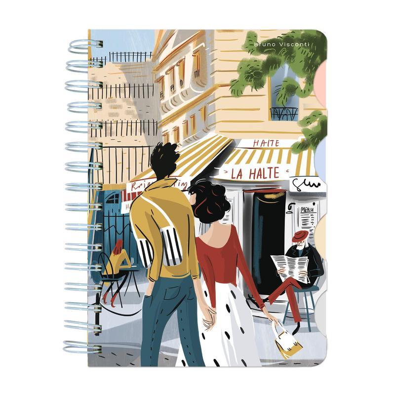 Блокнот Bruno Visconti Art Journal А5 120 листов в клетку/линейку/точку на спирали (обложка в ассортименте)