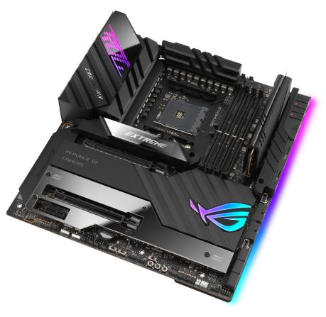ASUS RROG CROSSHAIR VIII EXTREME, Socket AM4, X570, 4*DDR4, SLI+CrossFireX, SATA3 + RAID, Audio, Gb LAN, USB 3.2*16, USB 2.0*2, eATX ; 90MB1860-M0EAY0