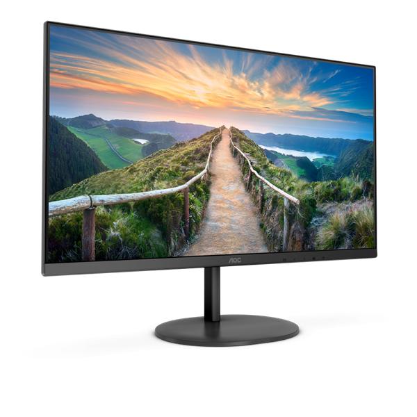 23,8" AOC Q24V4EA 2560x1440 75Hz IPS LED 16:9 4ms HDMI DP 20M:1 1000:1 178/178 250cd Tilt Speakers Black