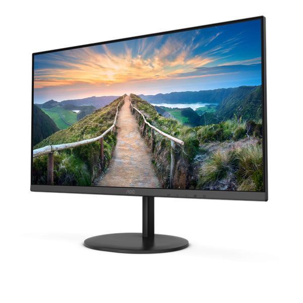 23,8" AOC Q24V4EA 2560x1440 75Hz IPS LED 16:9 4ms HDMI DP 20M:1 1000:1 178/178 250cd Tilt Speakers Black